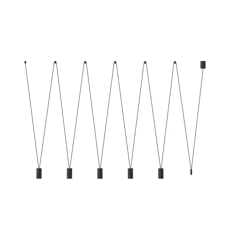 Lampă suspendată EYE 5L - Negru
