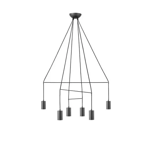 Lampă suspendată AVESTA 6L - Negru