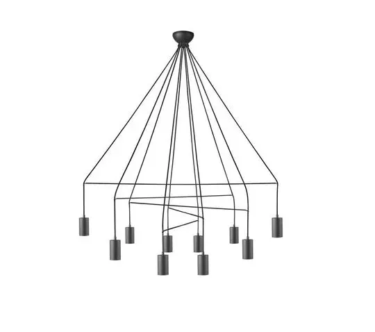 Lampă suspendată AVESTA 10L - Negru
