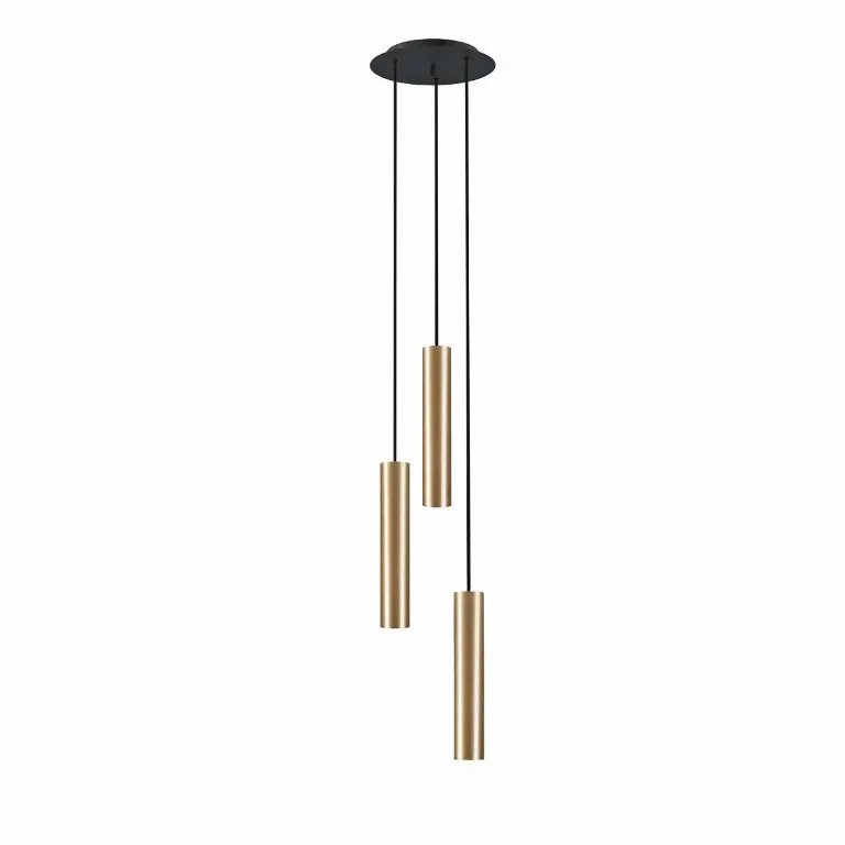 Lampă suspendată BATON 3L - Bronz