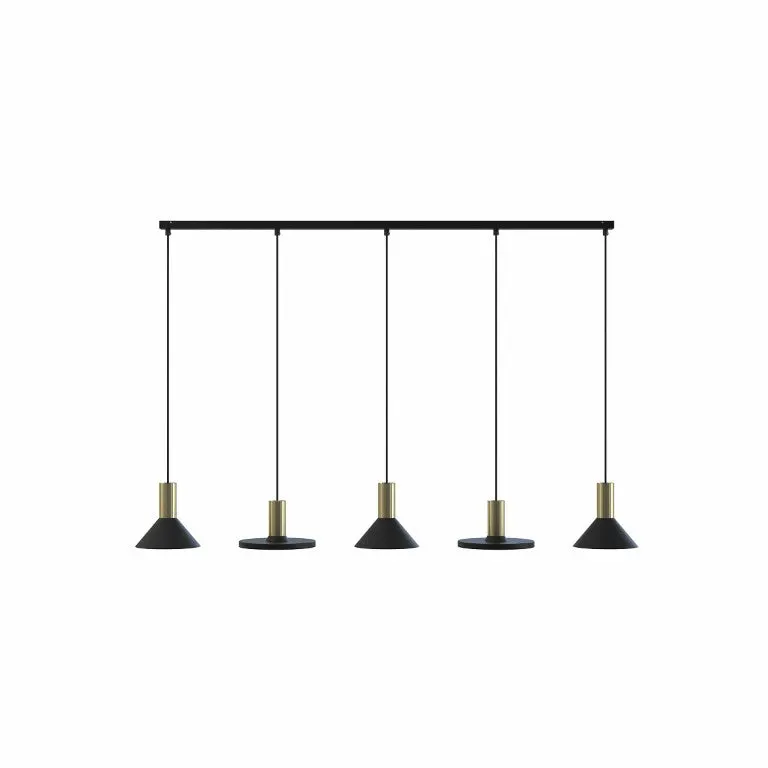 Lampă suspendată HERMANO 5L - Negru