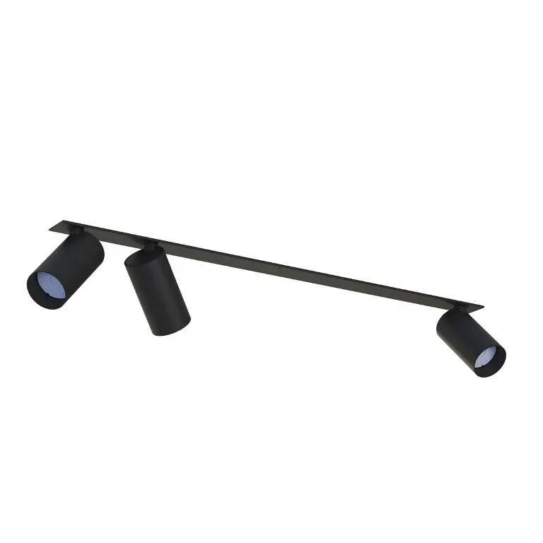 Plafoniera incastrata MONOS 3L - Negru