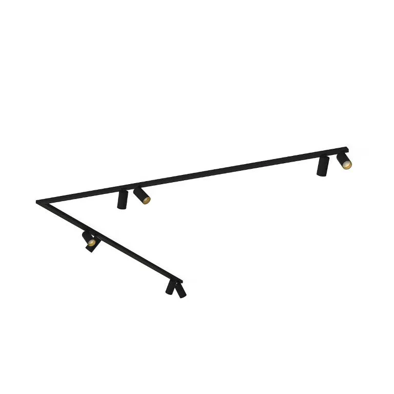 Plafoniera MONOS CORNER 8L 2 x 200 CM - Negru/Gold