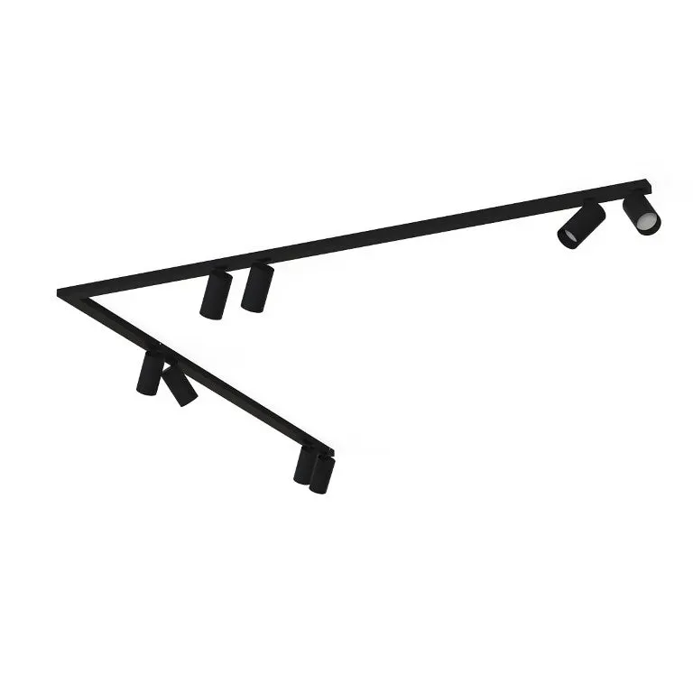 Plafoniera MONOS CORNER 8L 2 x 150 CM - Negru