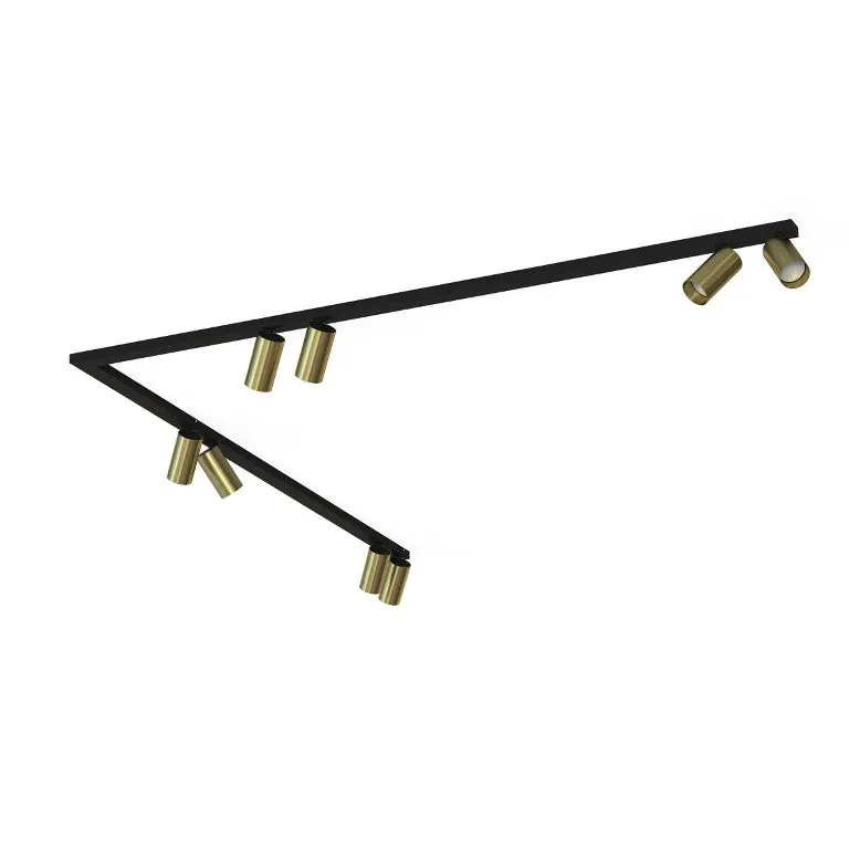 Plafoniera MONOS CORNER 8L 2 x 150 CM - Bronz