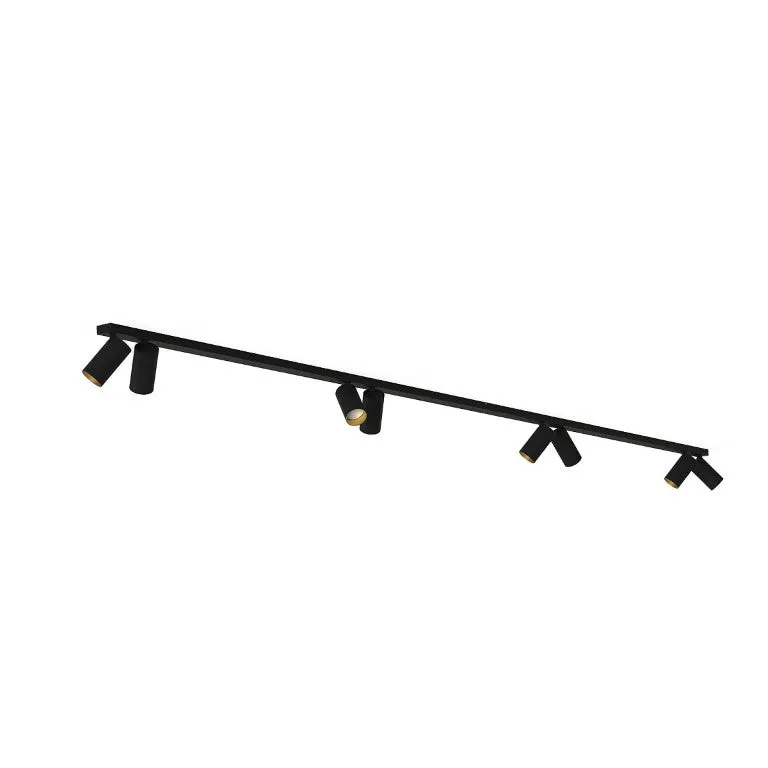Plafoniera MONOS 8L 300 CM - Negru/Gold