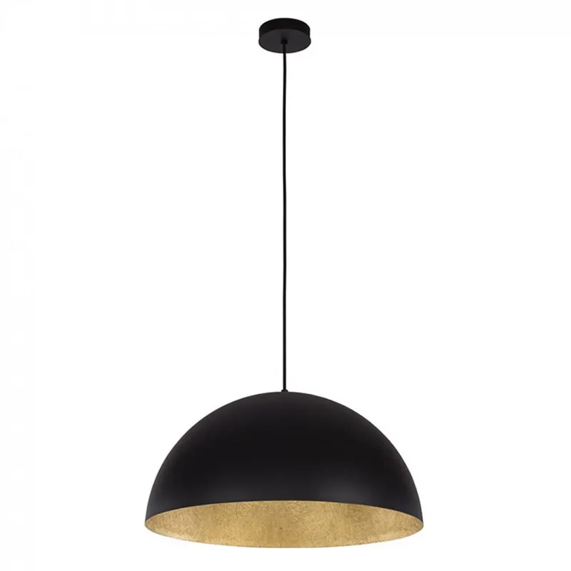 Lampă suspendată SPHERA 90 BLACK - Negru/Gold