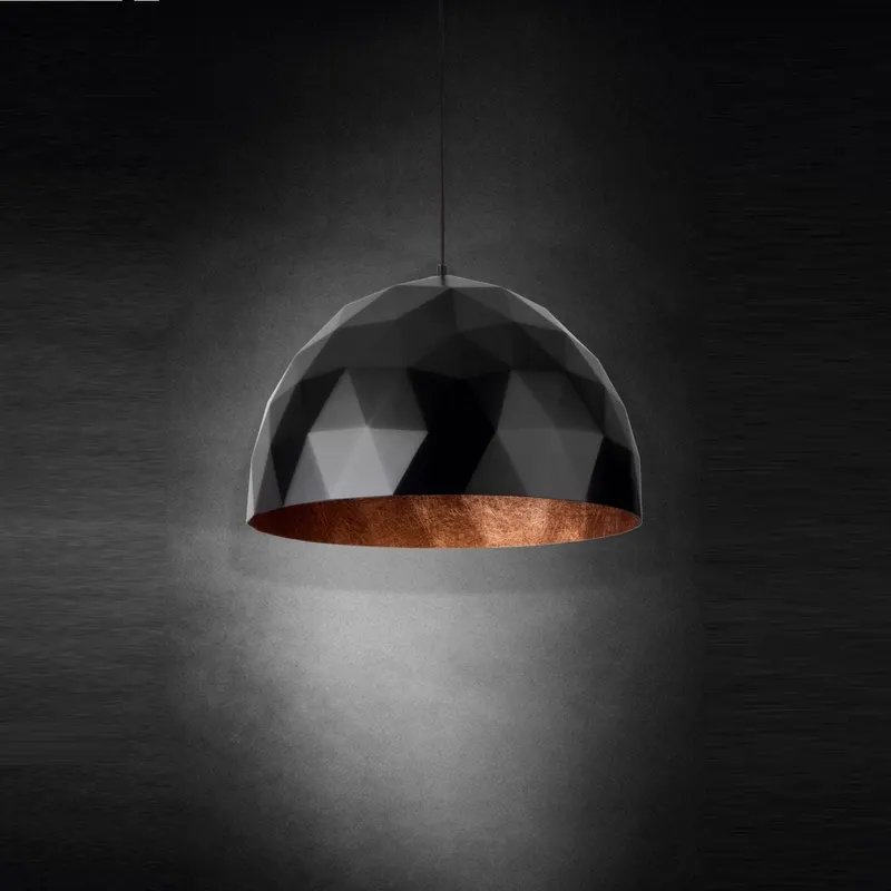 Lampa suspendata DIAMANTIS 50 BLACK - Cupru