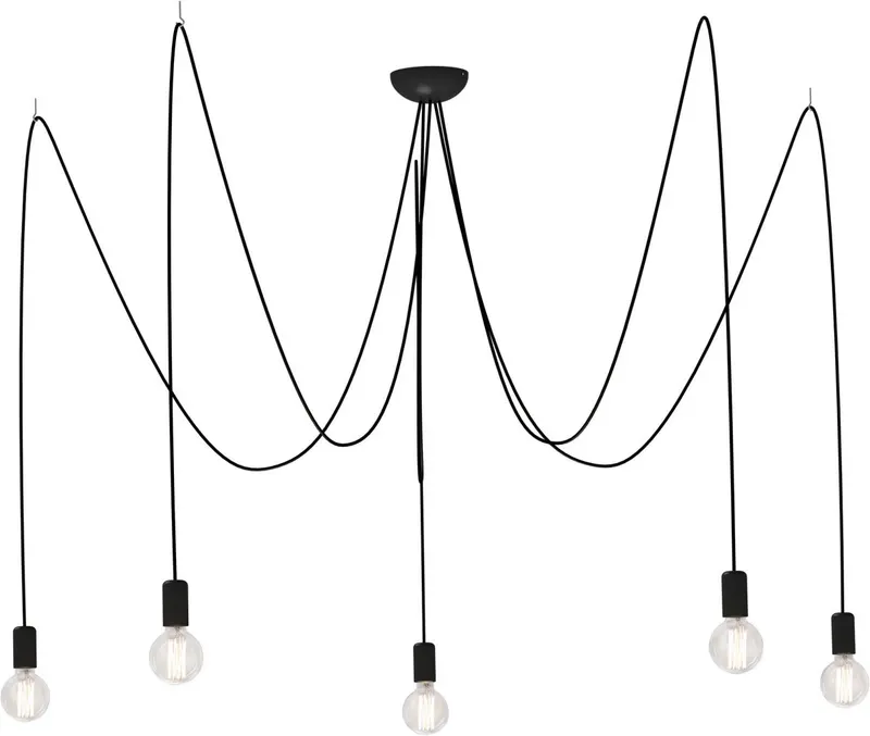 Lampă Suspendată FIONA 5L -Negru - Default Title