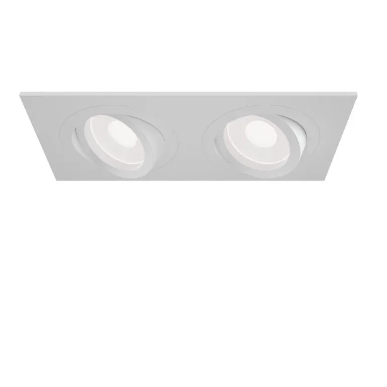 Spot incastrat ATOMI SQUARE 2L - Alb