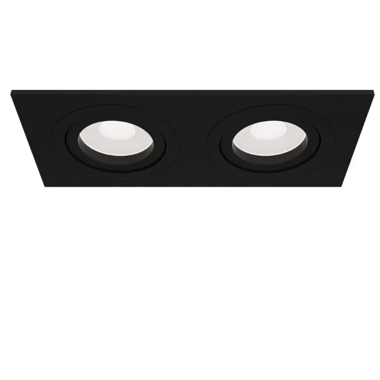 Spot incastrat ATOMI SQUARE 2L - Negru
