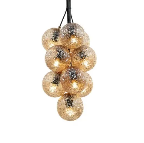 Lampa suspendata GRAPES 10 ambra - Default Title