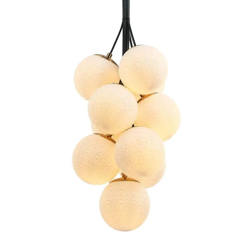 Lampa suspendata GRAPES 10 alb opal - Default Title