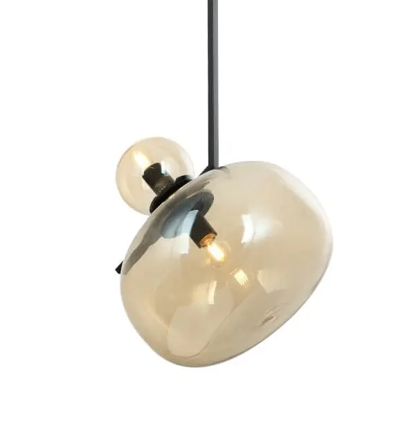 Lampa suspendata VESTA SP2 ambra/negru - Default Title