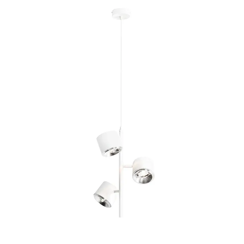 Lampa suspendata MEZA 3 VERTICAL - Alb