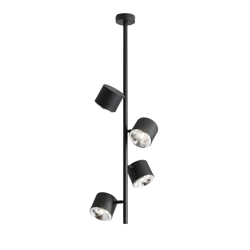 Lampa suspendata MEZA 4 VERTICAL - Negru