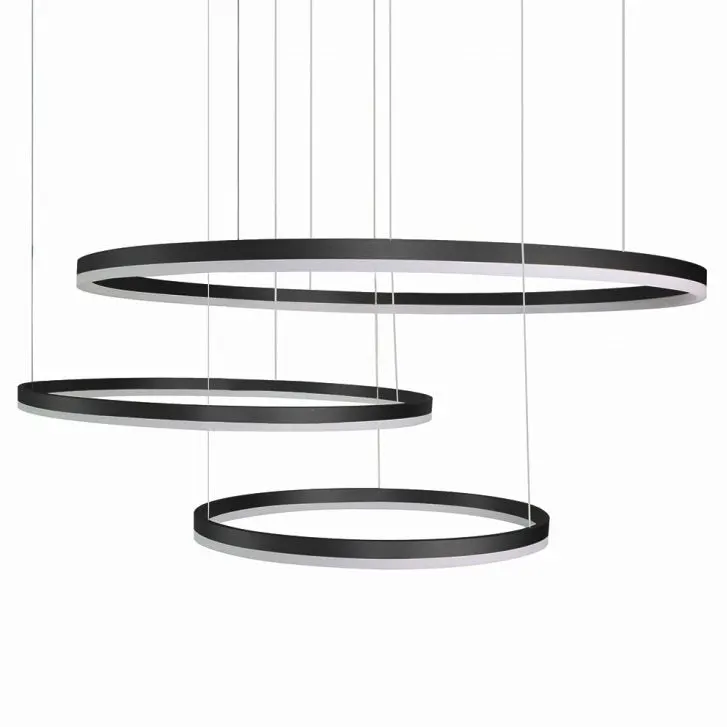 Lustra LED HALY - Negru