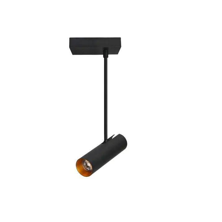Spot aplicat LENY SQUARE - Negru/Gold