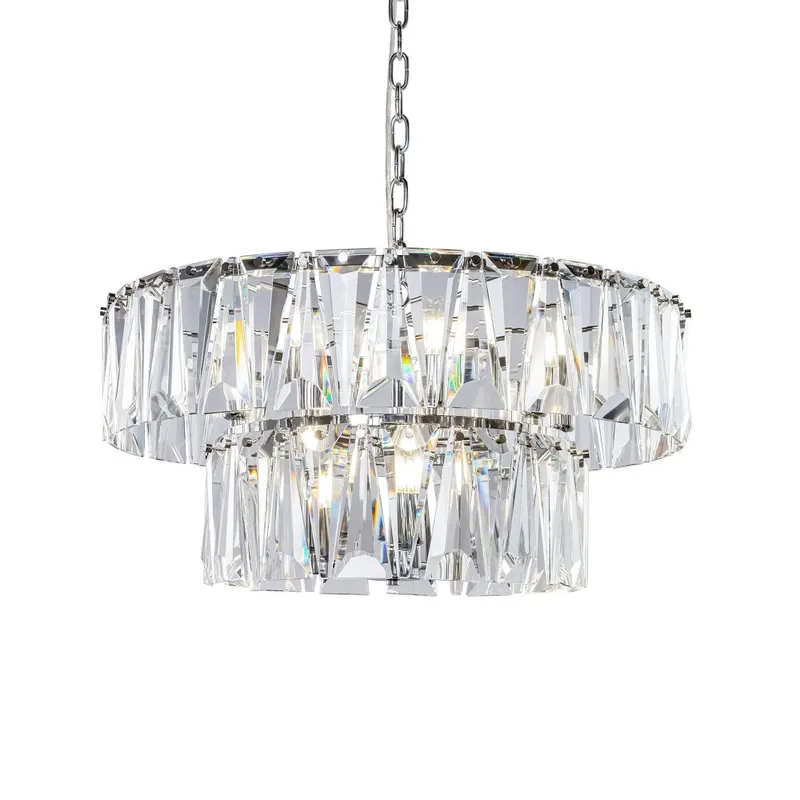Lampa suspendata QUINN 12L CHROME - Crom