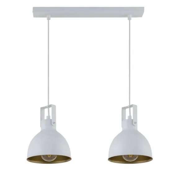Lampă suspendată MARS 2L - Alb/Gold