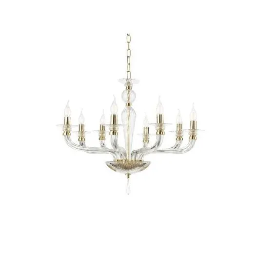 Candelabru LUCIA L8 - Alb/Gold