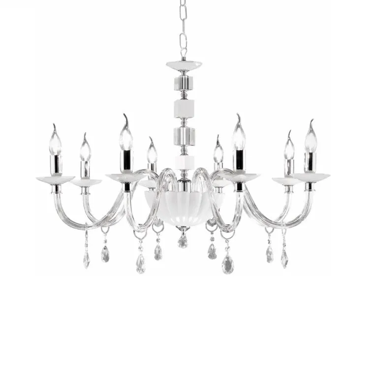 Candelabru LYDIA L8 - Alb