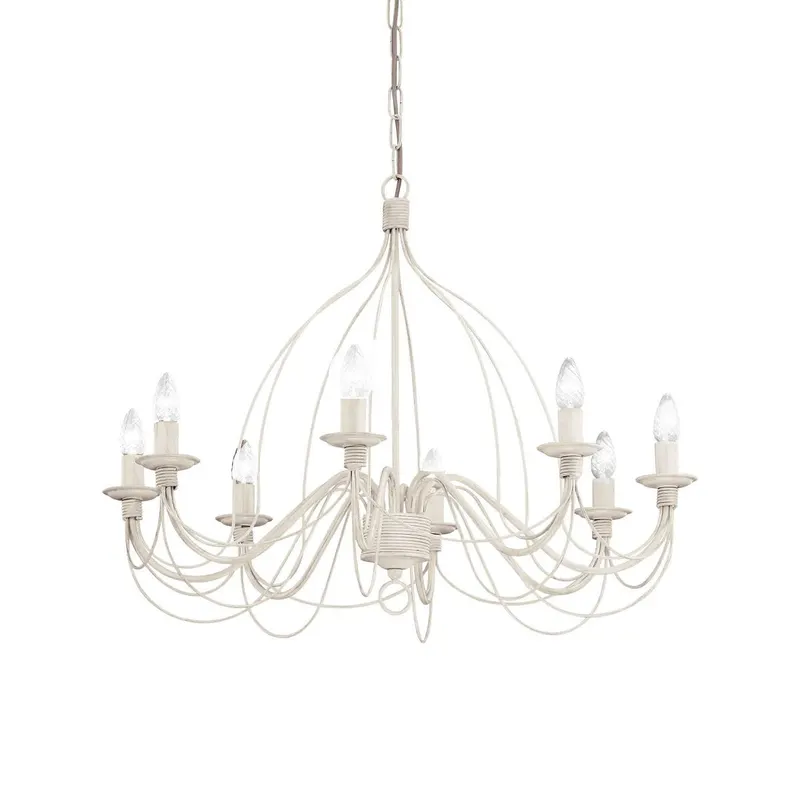 Candelabru CORTE 8 - Alb