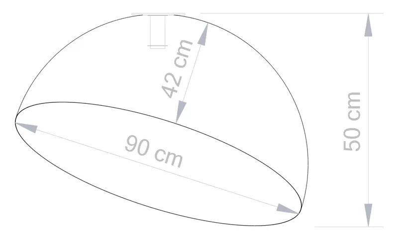 Plafoniera CHRISTA GOLD - Ø 90cm