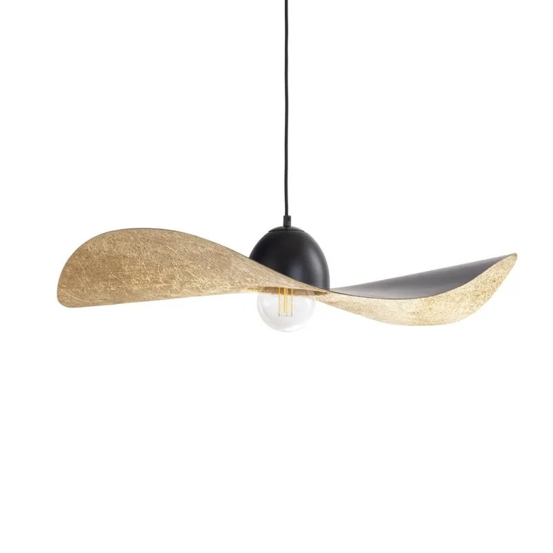 Lampa suspendata CYRILA BLACK/GOLD - 76 cm