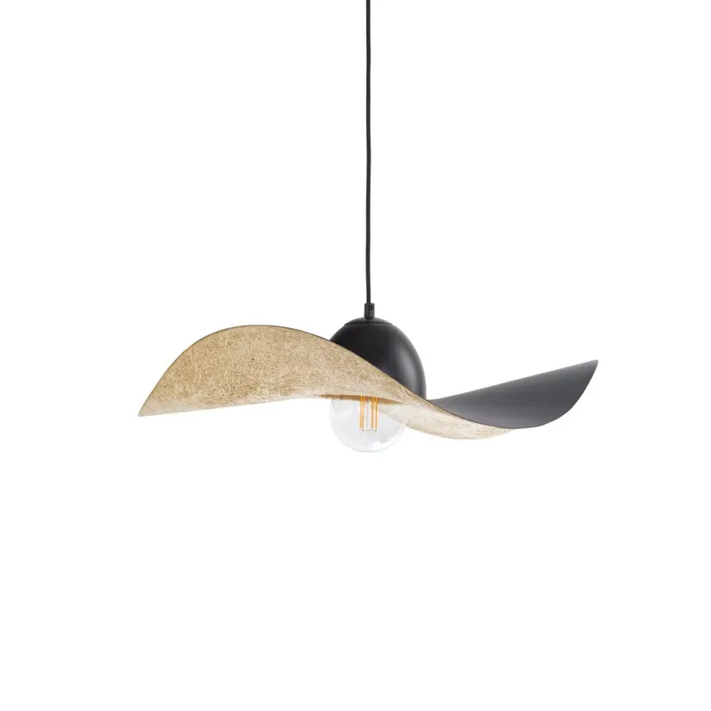 Lampa suspendata CYRILA BLACK/GOLD - 55 cm
