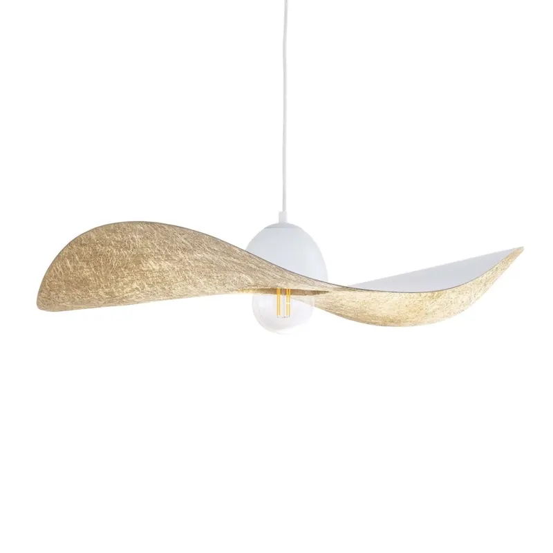 Lampa suspendata CYRILA WHITE/GOLD - 76 cm
