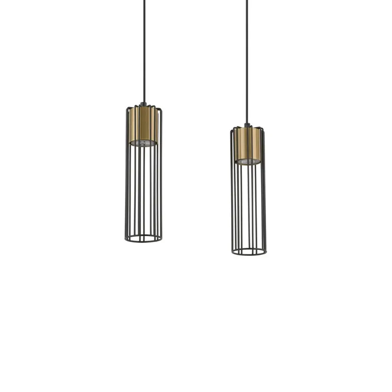 Lampa suspendata CIRIO LINIAR L2 - Negru/Gold