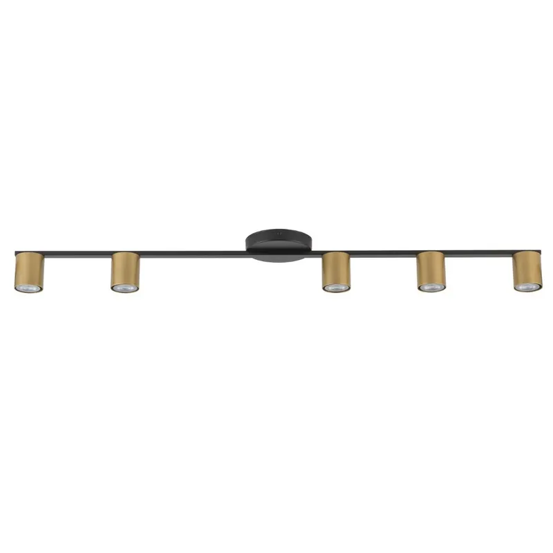 Plafoniera DONATELO L5 - Negru/Gold