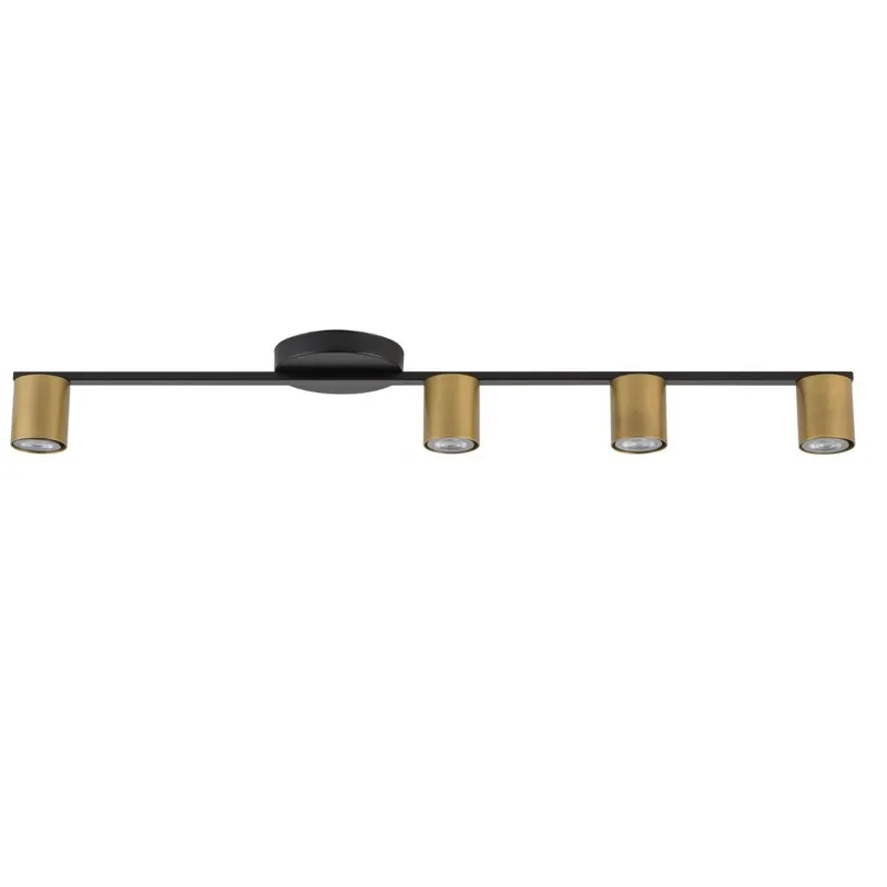 Plafoniera DONATELO L4 - Negru/Gold
