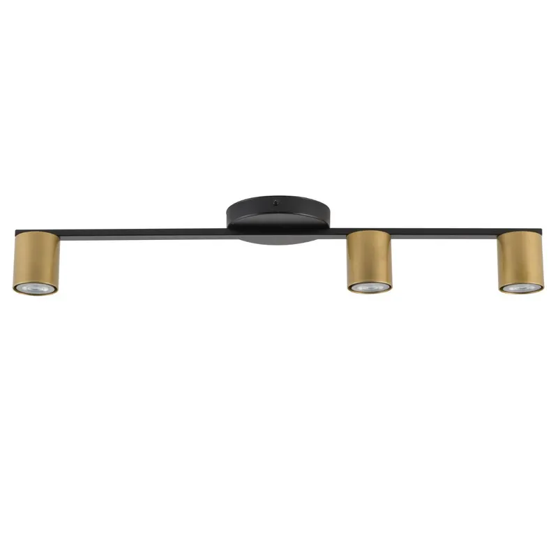 Plafoniera DONATELO L3 - Negru/Gold