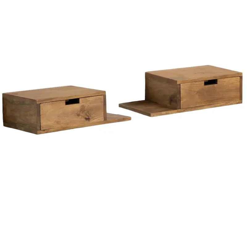 Set 2 noptiere suspendate VALEM 55 x 25 x 15 CM - Maro