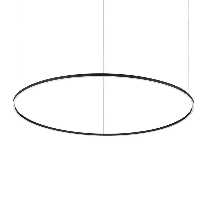 Lustra LED KAMILA SLIM BLACK - ∅ 150 cm