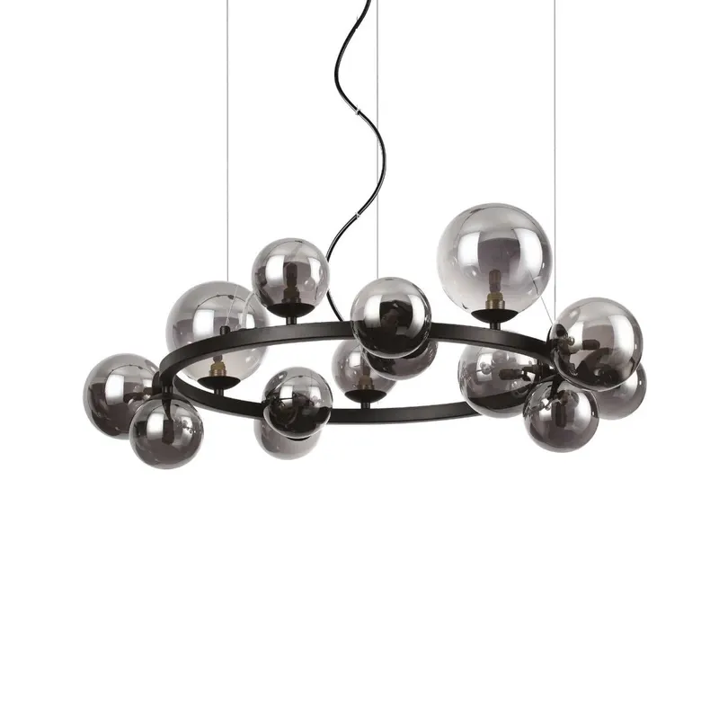 Lampa suspendata OSVALD ROUND L14 - Negru