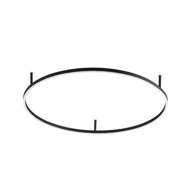 Plafoniera KAMILA SLIM BLACK - Ø 90cm