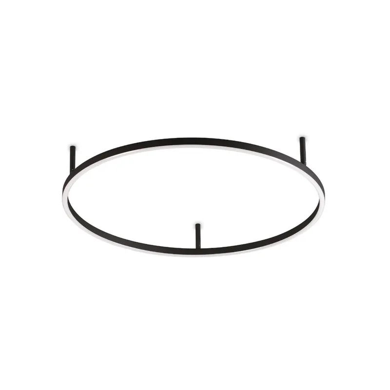Plafoniera KAMILA SLIM BLACK - Ø 70 cm
