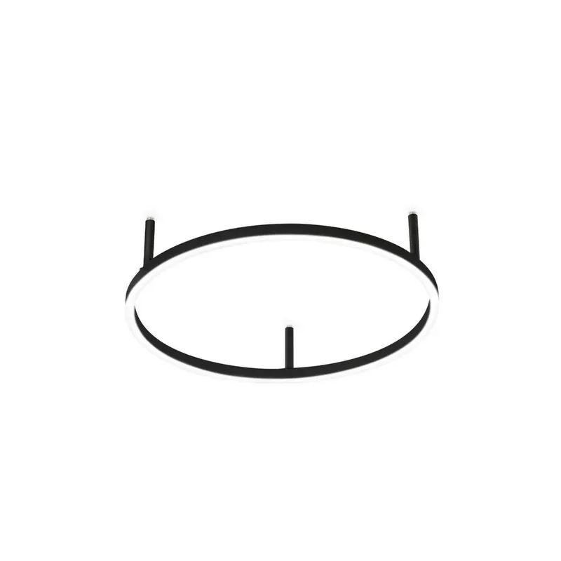 Plafoniera KAMILA SLIM BLACK - Ø 50 cm
