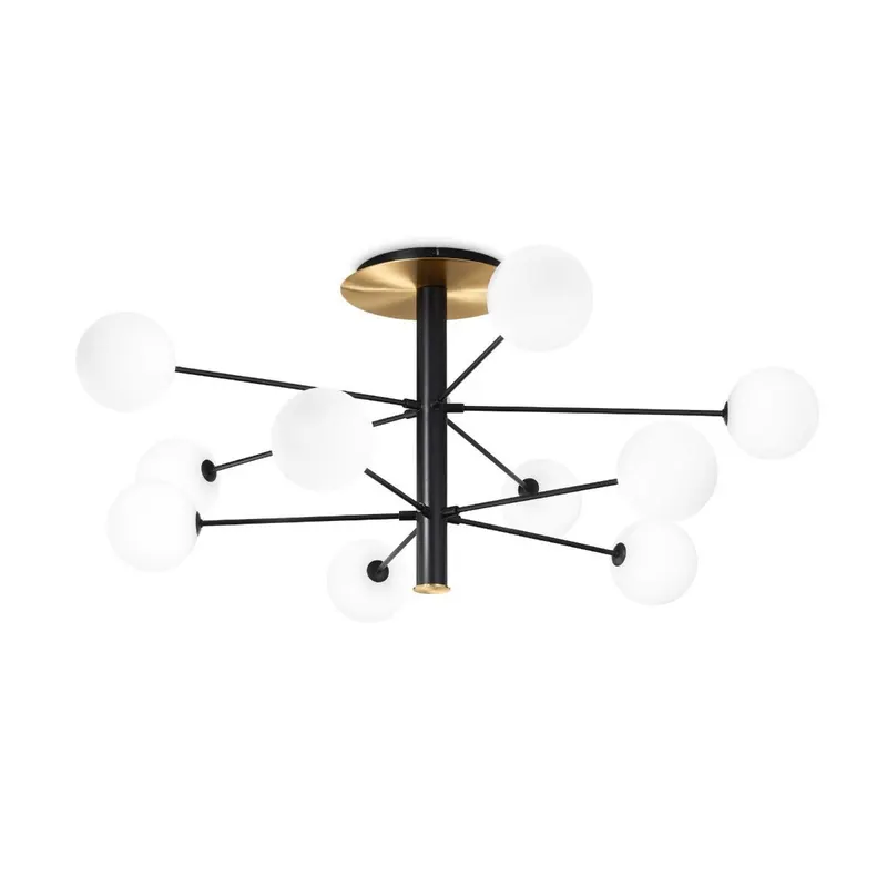 Plafoniera TASOS BLACK - Ø 124 cm