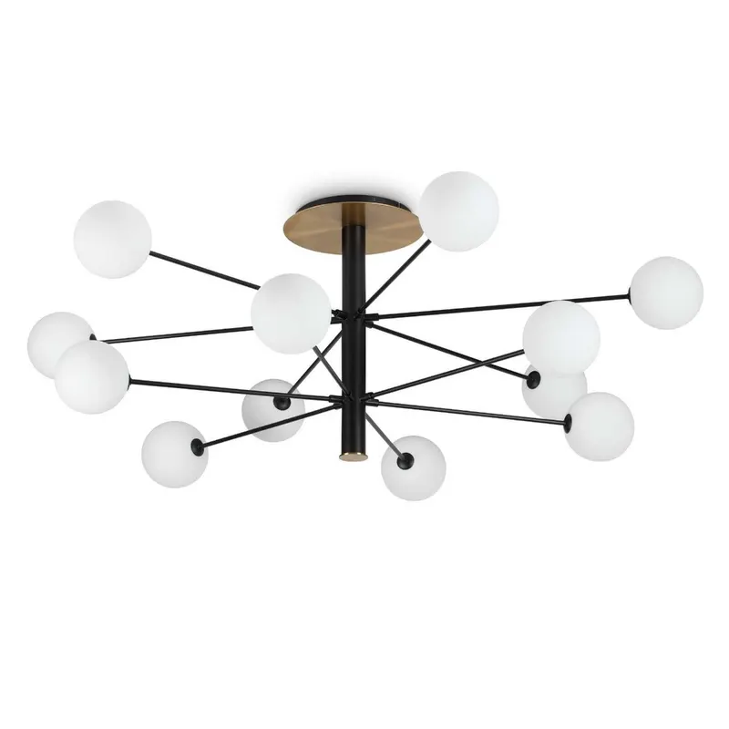 Plafoniera TASOS BLACK - Ø 145 cm