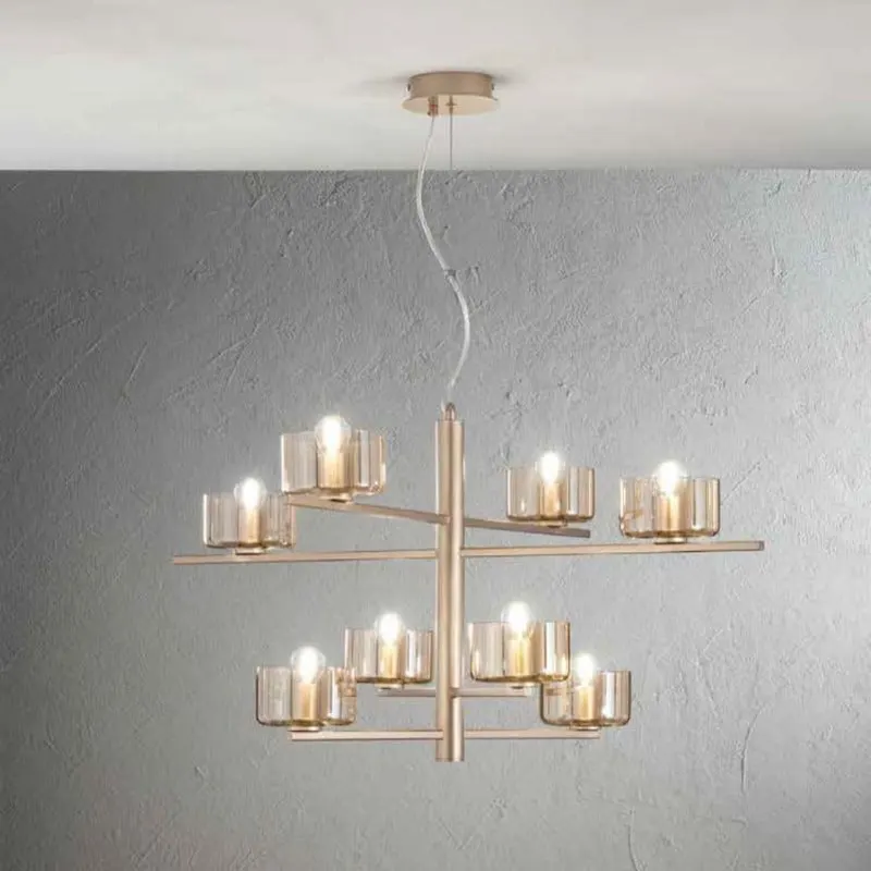 Lampa suspendata MORFIS 8 - Gold