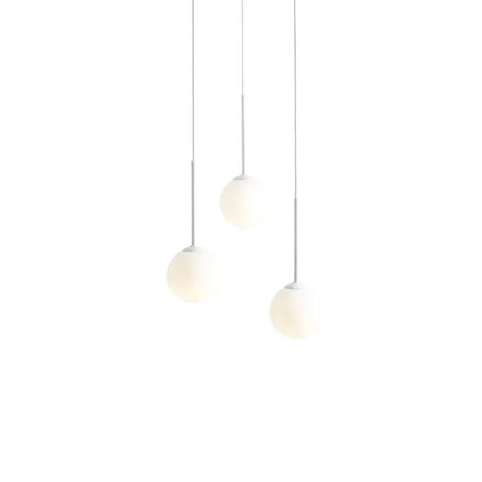 Lampa suspendata TEZUL ROUND - Alb