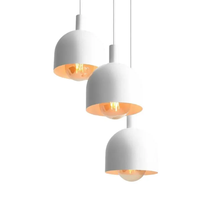Lampa suspendata BORGE ROUND - Alb