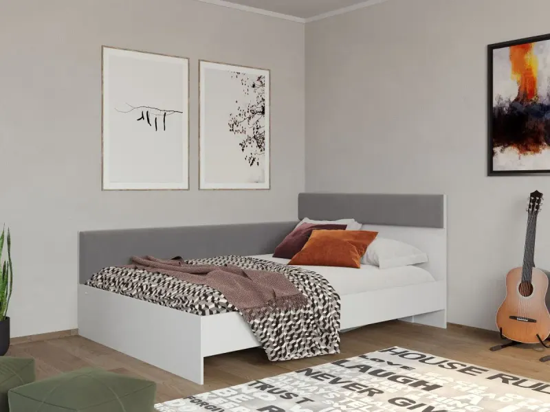 Pat de Colt Tapitat Lucio Alb / Casmir 140x200