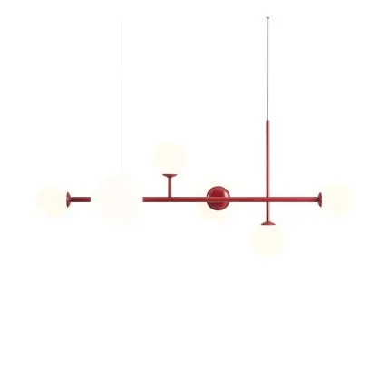 Lampa suspendata DALUM 6 - Rosu