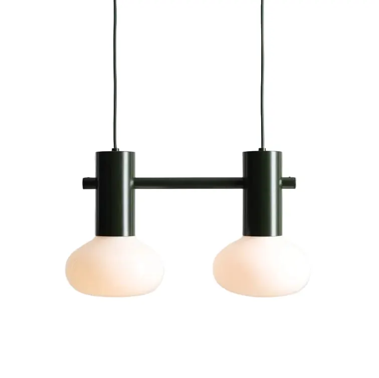 Lampa suspendata ZENTOR DOUBLE - Verde inchis