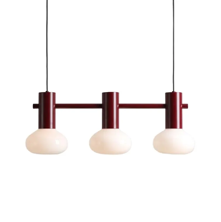 Lampa suspendata ZENTOR TRIPLE - Visiniu